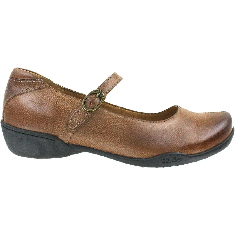 Casual shoes with muted logos-Women's Taos Ta Dah Whiskey Leather