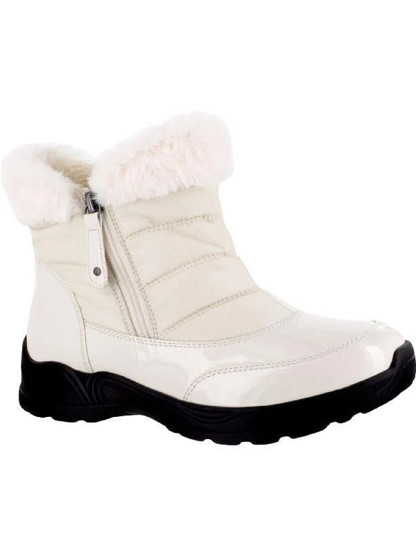 snow boots for icy roads and trailsFrosty Womens Faux Fur Cold Weather Winter & Snow Boots