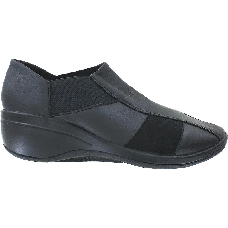 Casual shoes for casual paddle games-Women's Arcopedico L10 Black Lytech