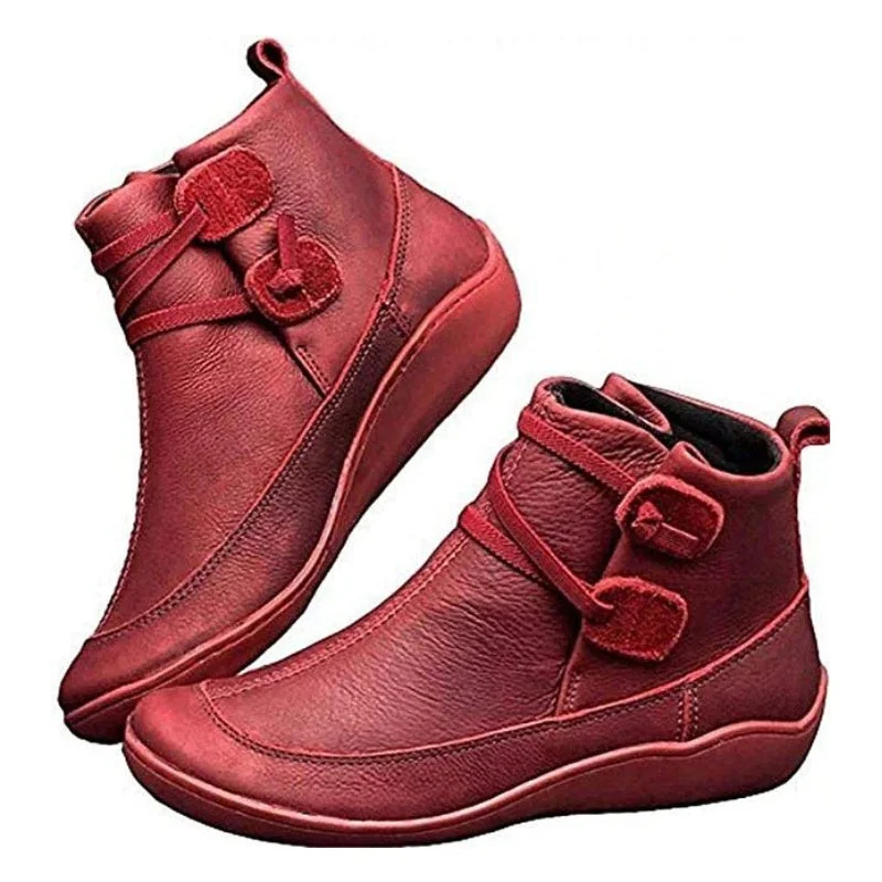 snow boots for walking in deep snowGroovywish Women Snow Ankle Boots Waterproof Leather Orthopedic Shoes