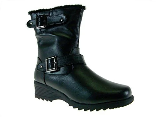 snow boots with anti-slip rubber outsolesWomen's Canada-05 Fur Lined Weather Proof Snow Boots