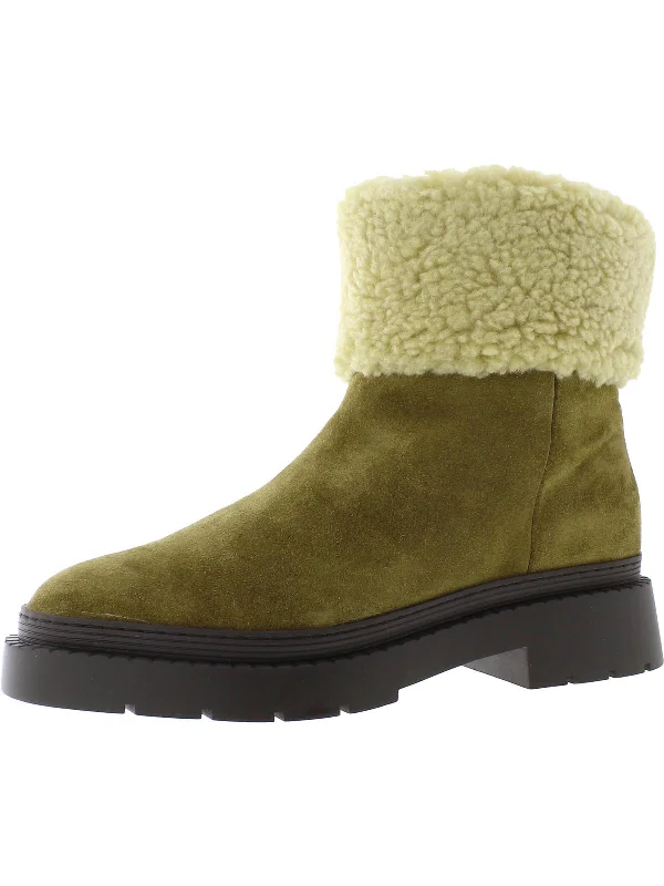 snow boots for kids with reinforced toe capsVina Womens Suede Faux Fur Lined Winter & Snow Boots