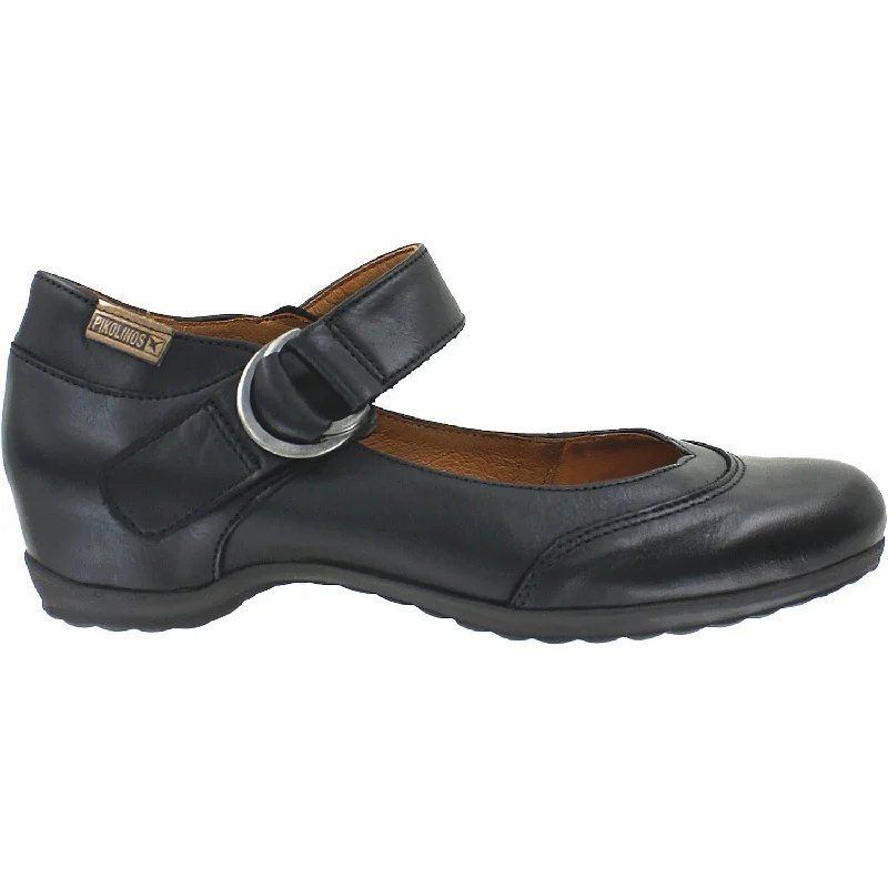 Casual shoes for casual sandcastles-Women's Pikolinos Venezia 968-5697 Black Leather