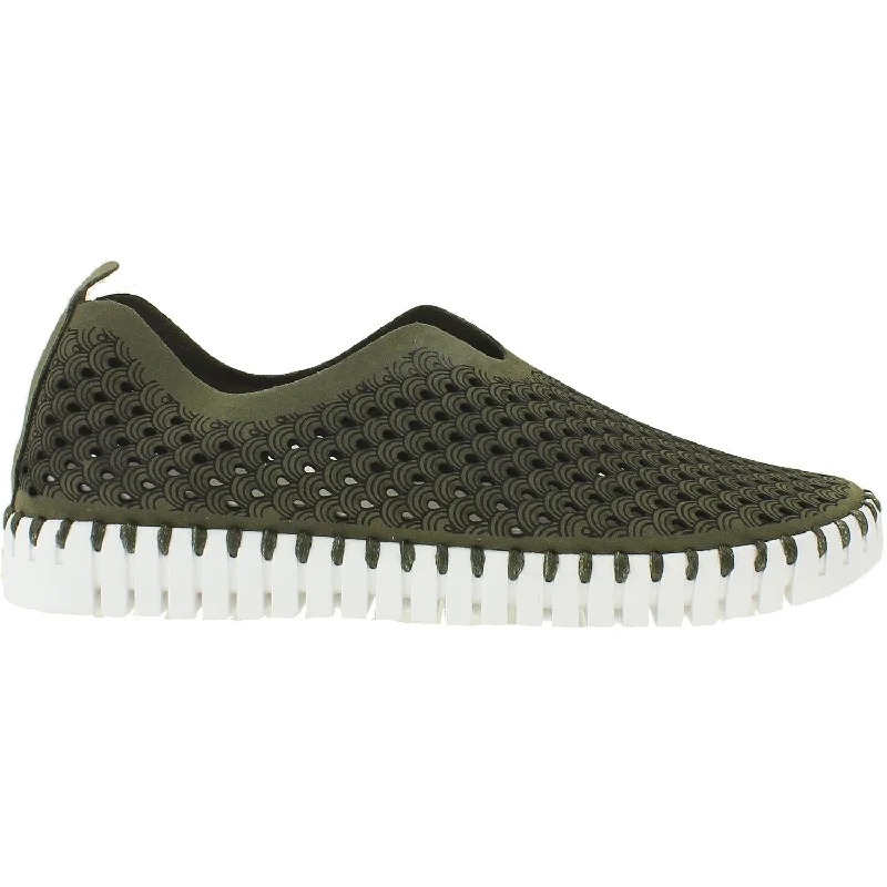 Casual shoes with faded prints-Women's Ilse Jacobsen Tulip 139 Deep Olive Synthetic