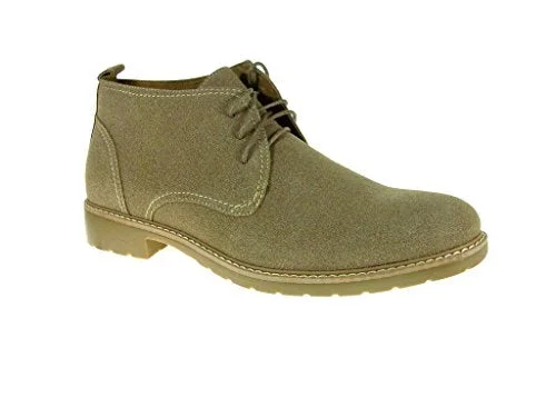 Ankle boots for comfy ease-New Men's 51001 Suedette Ankle High Lace Up Casual Boots