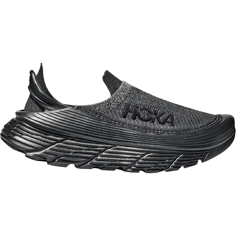 Athletic shoes for hot trails-Unisex Hoka Restore TC Black/Black Mesh