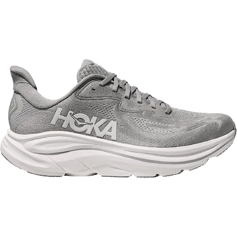 Athletic shoes for cold trails-Men's Hoka Clifton 10 Stellar Grey/Stardust Mesh