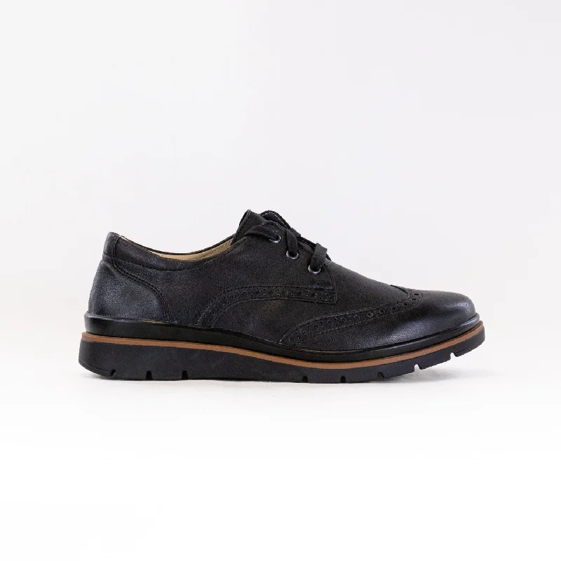 Fidelio Brogue 505102 (Women's) - Black Leather