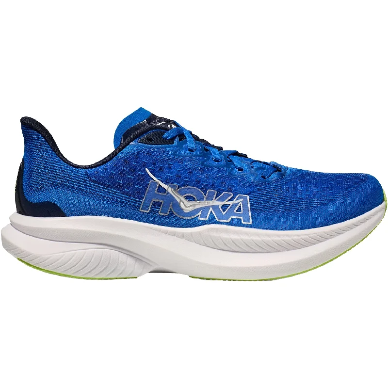 Athletic shoes with pastel colors-Men's Hoka Mach 6 Electric Cobalt/Varsity Navy Synthetic