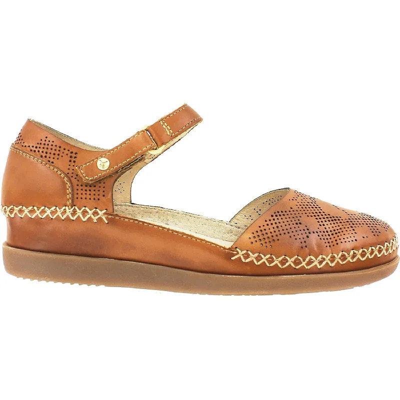 Casual shoes for casual leaf peeks-Women's Pikolinos Cadaques W8K-0548 Brandy Leather