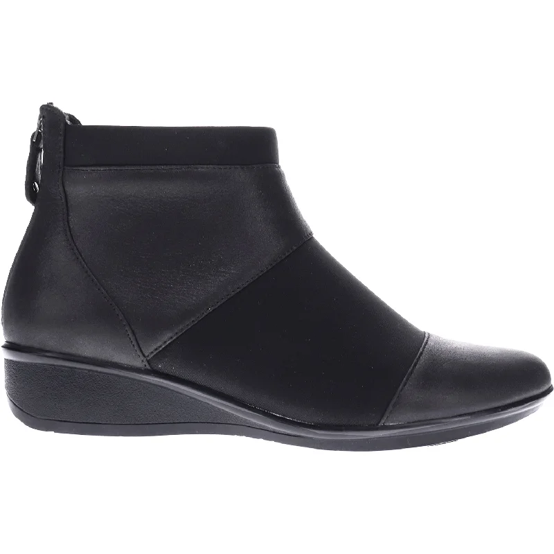 Trendy Booties for women with bootie heel-Women's Revere Cologne Onyx Leather