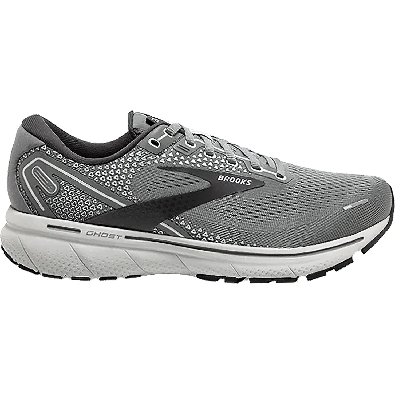 Athletic shoes with stylish soles-Men's Brooks Ghost 14 Grey/Alloy/Oyster Mesh