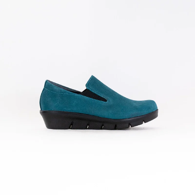 Wolky Mesita (Women's) - Petrol Antique Nubuck