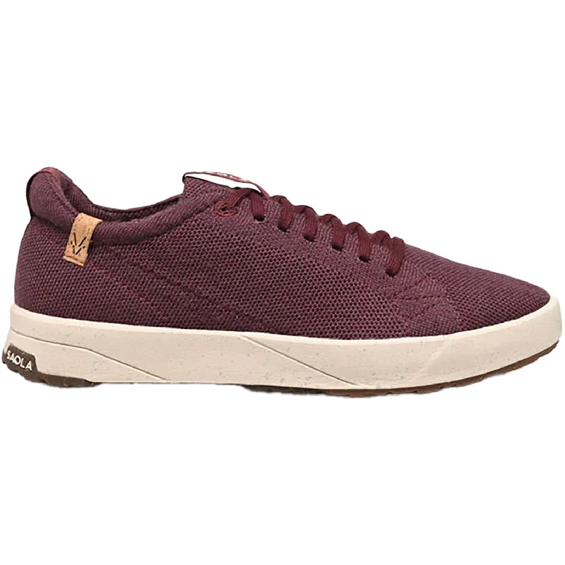 Athletic shoes with flat heels-Women's Saola Cannon Knit 2.0 Wine Wool