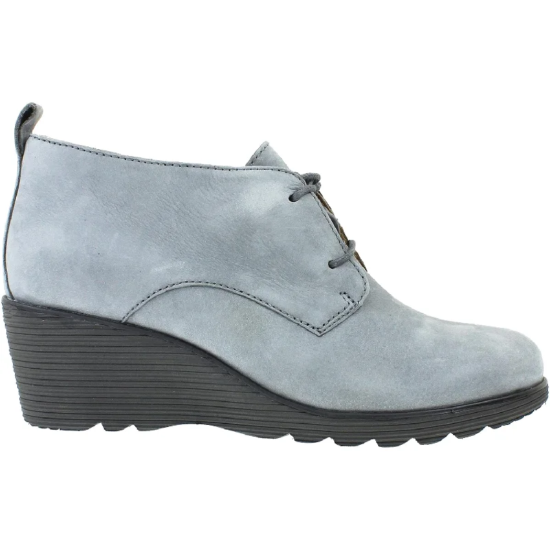 Comfortable Booties for women with memory foam footbed-Women's Dansko Cadee Grey Nubuck