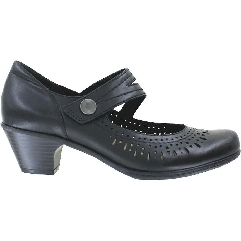 Casual shoes for casual clam digs-Women's Earth Dione Black Leather