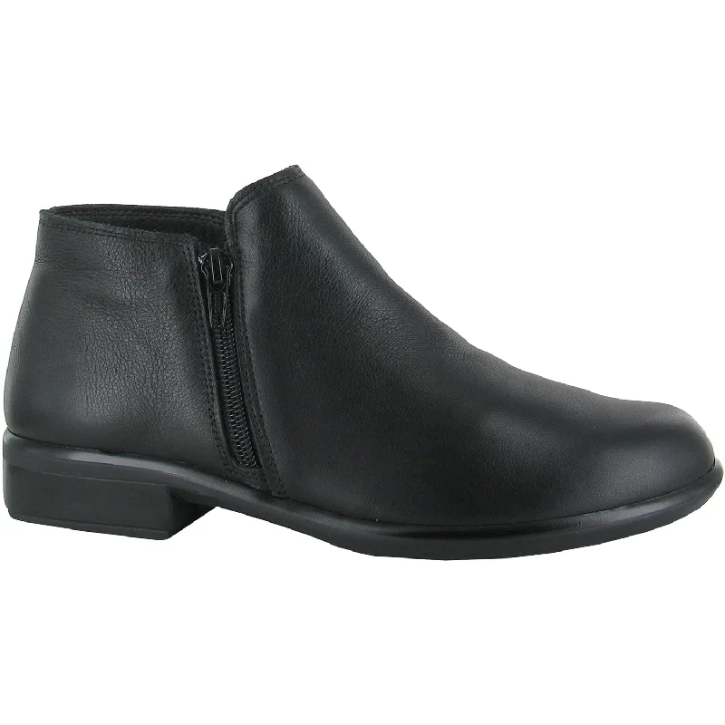 Trendy Booties for women with chelsea boot style-Women's Naot Helm Water Resistant Black Leather