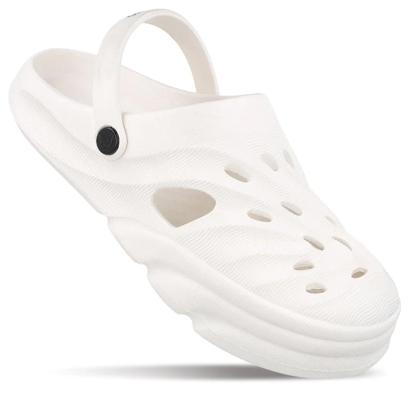 sandals for women with braided straps for a boho style-Men's Clogs  - WC8732 White