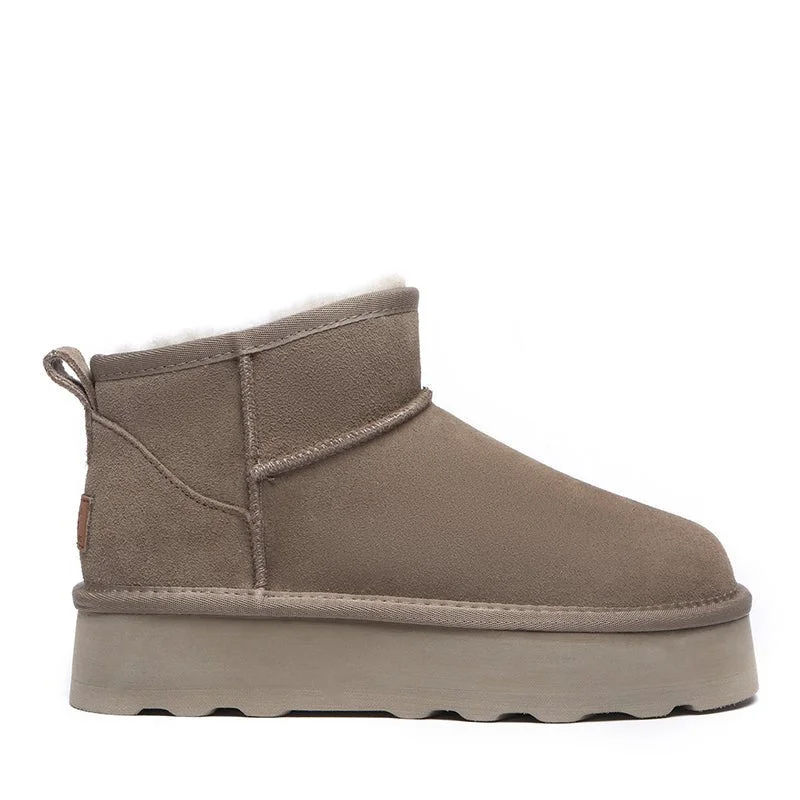 Ankle boots with tough cushion-UGG Ankle Platform Boots