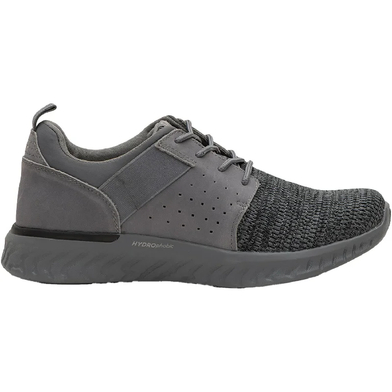 Athletic shoes for rainy trails-Men's Ara Stoughton Grey Knit/Nubuck