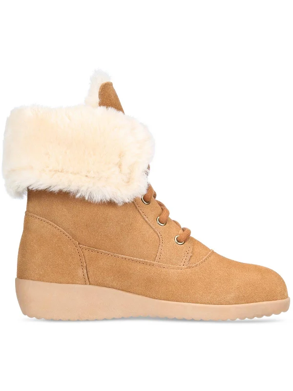 snow boots for winter adventures with traction soleAubreyy Womens Faux Fur Lined Ankle Winter & Snow Boots