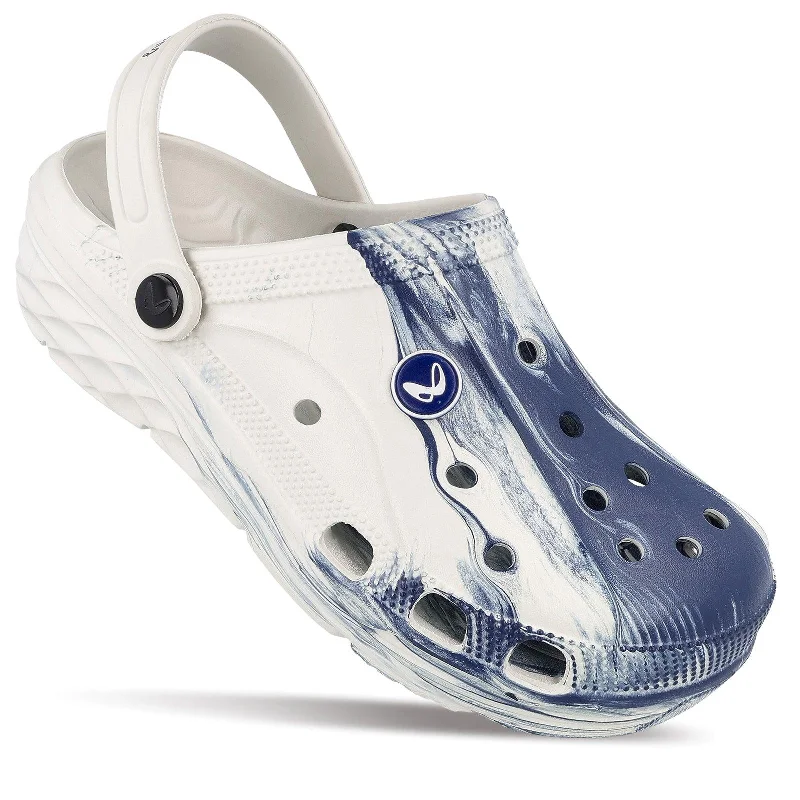 sandals for women with strappy detailing for added style-Walkaroo Mens Clogs  - WC8739 Grey Blue