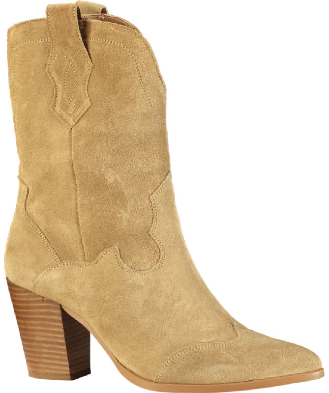 Cowboy boots for cowboy gulch trailsMint Velvet Beige Cowboy Ankle Boot UK 8 EU 41 👠