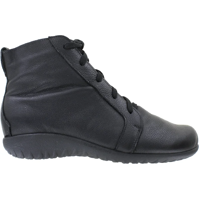 Stylish Booties for women with premium materials-Women's Naot Patu Soft Black Leather