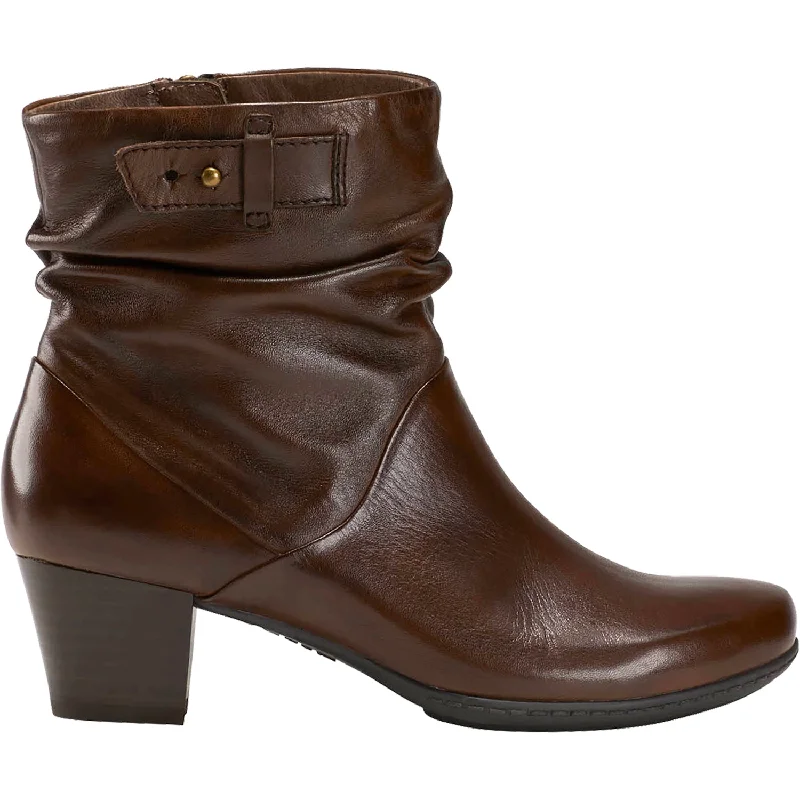 Trendy Booties for women with fashionable sole-Women's Earth Winnipeg Bark Leather