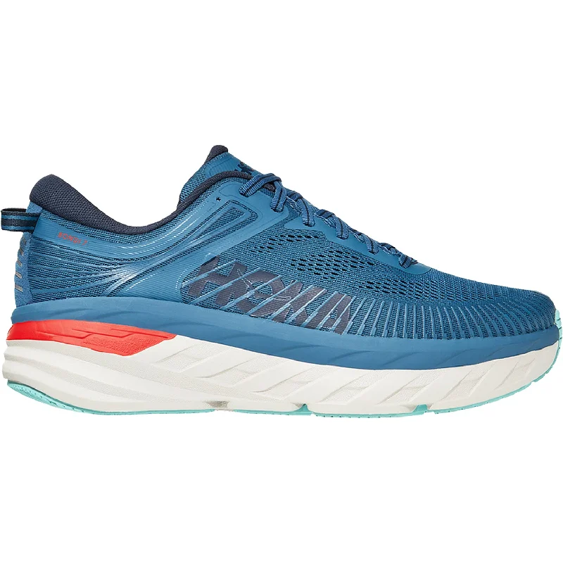 Athletic shoes for midnight jogs-Men's Hoka Bondi 7 Real Teal/Outer Space Mesh