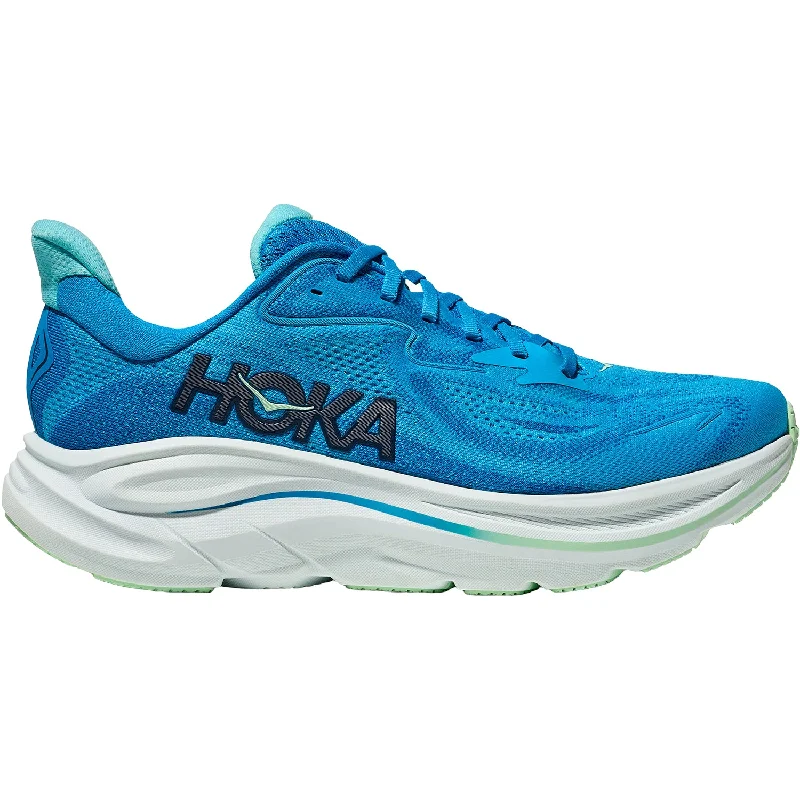 Athletic shoes for sandy trails-Men's Hoka Clifton 10 Blue/Skyward Blue Mesh