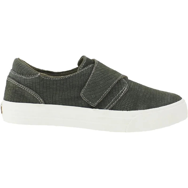 Casual shoes with faded treads-Women's Taos Soul Taupe Emboss Suede