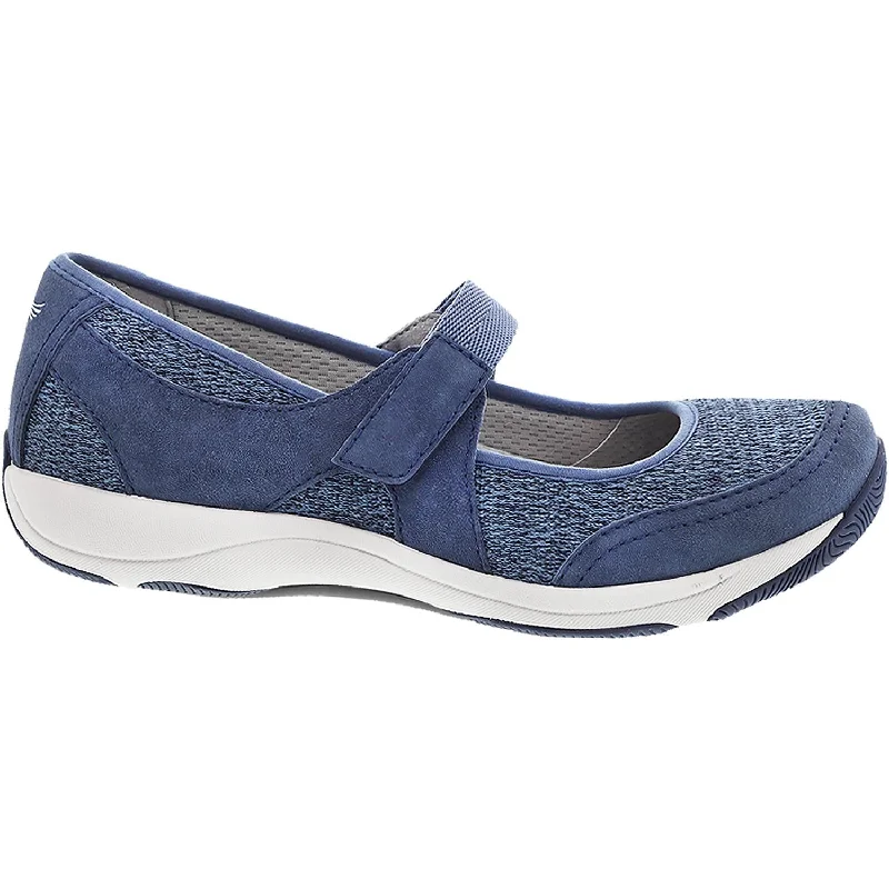 Casual shoes for casual ghost tours-Women's Dansko Hennie Blue Suede