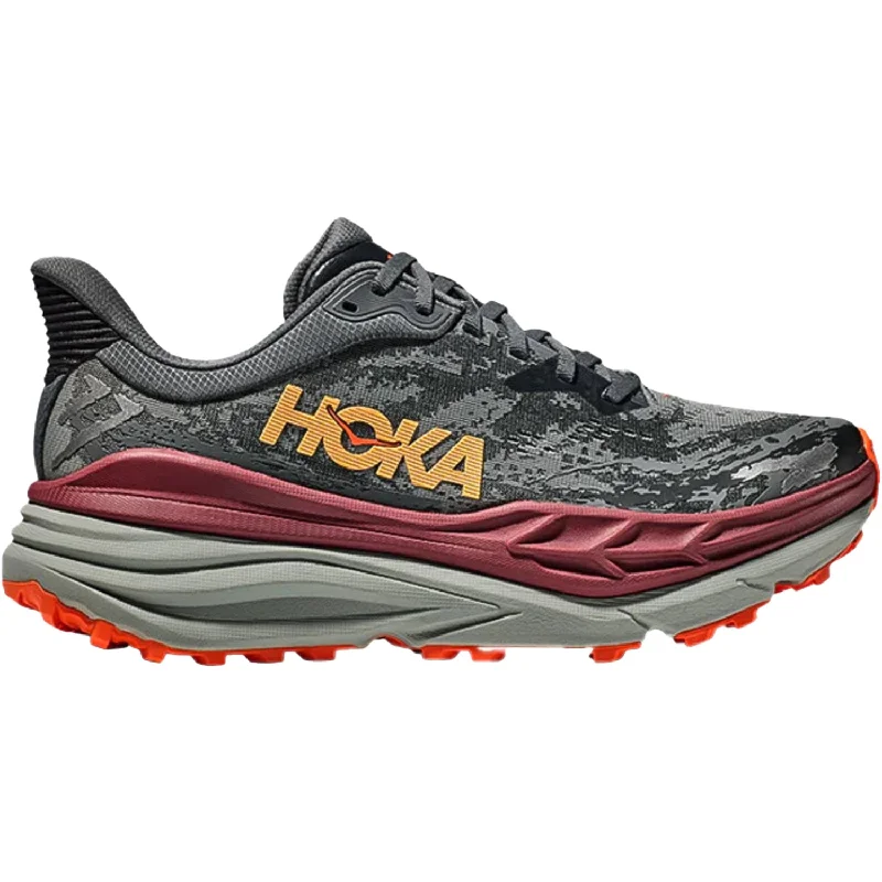 Athletic shoes with chunky heels-Men's Hoka Stinson ATR 7 Castlerock/Cabernet Mesh