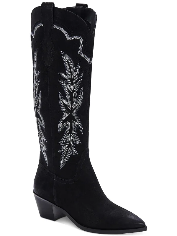 Cowboy boots with hand-crafted leatherShiren Womens Leather Tall Cowboy, Western Boots