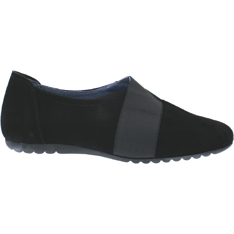 Casual shoes with flexible soles-Women's Sabrinas London 41089 Black Suede