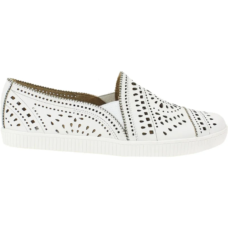 Casual shoes for casual harbor strolls-Women's Earth Tayberry White Leather