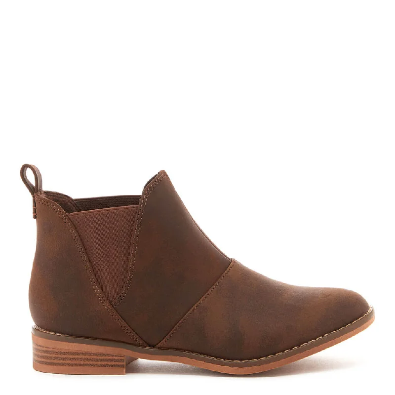 Ankle boots with strong padding-Maylon Brown Ankle Bootie