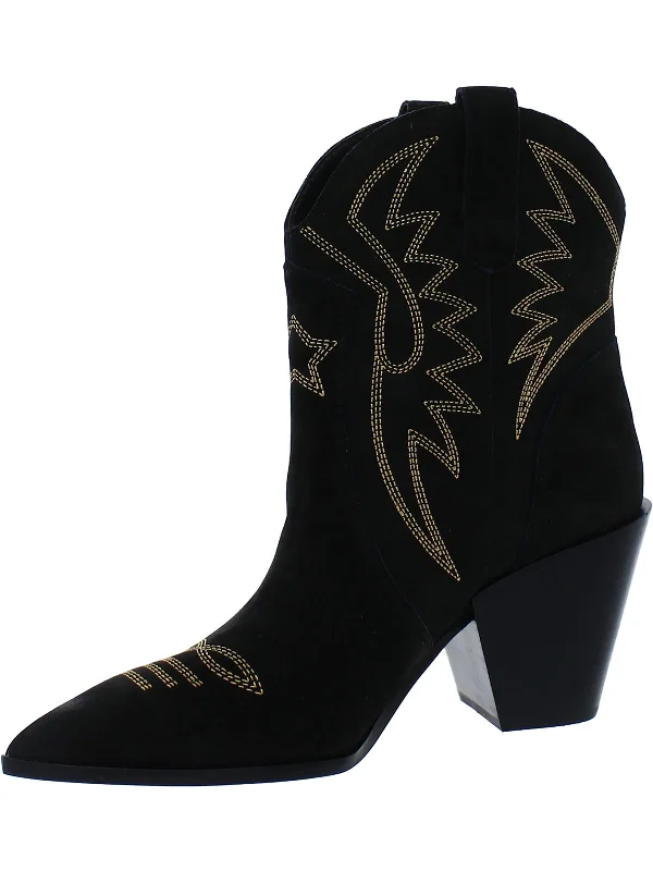 Cowboy boots with vintage mustang designGinni Womens Embroidered Pointed toe Cowboy, Western Boots