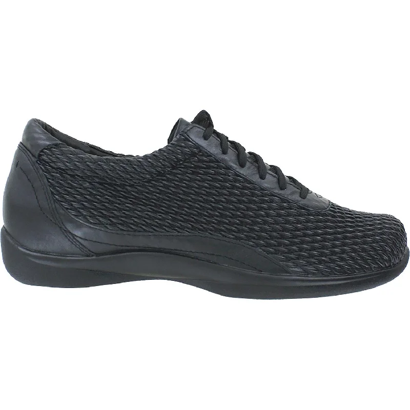 Casual shoes with airy treads-Women's Ziera Uplift Black Leather