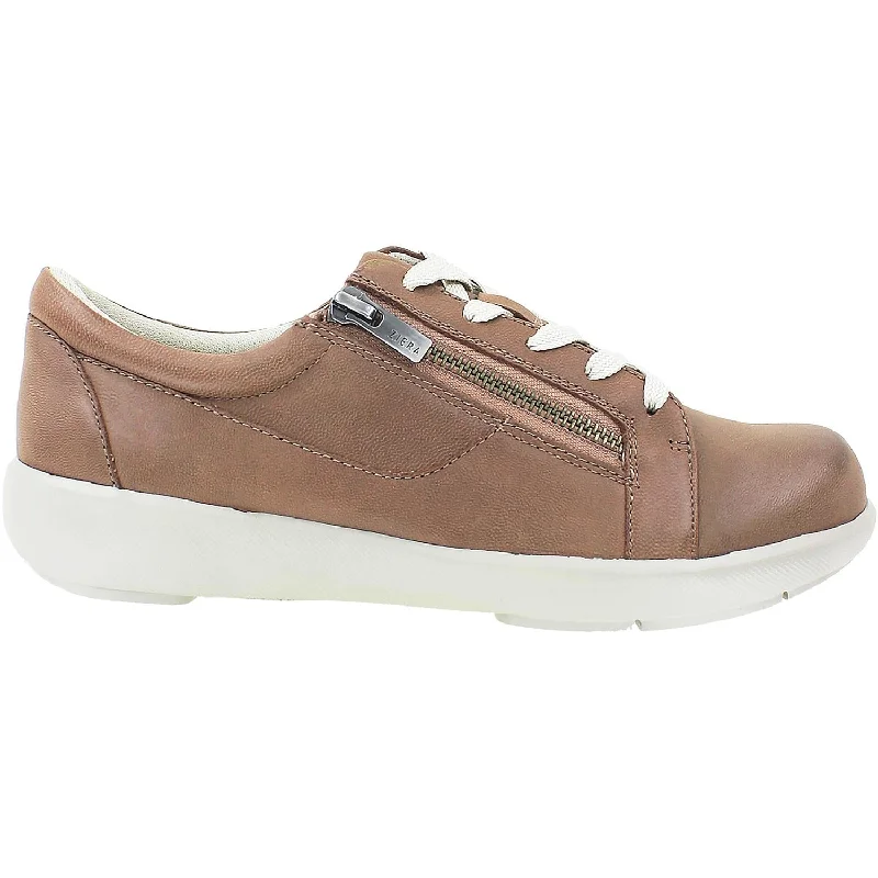 Casual shoes for casual marina days-Women's Ziera Space Dark Beige Leather