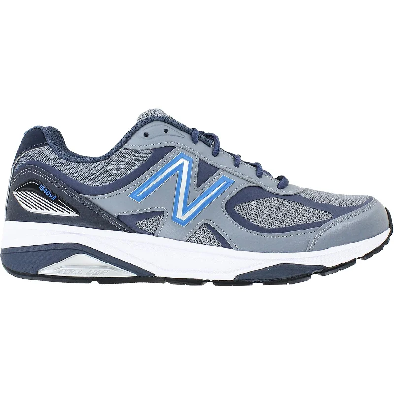 Athletic shoes with jagged soles-Men's New Balance M1540MB3 Running Shoes Marblehead with Black Synthetic/Mesh