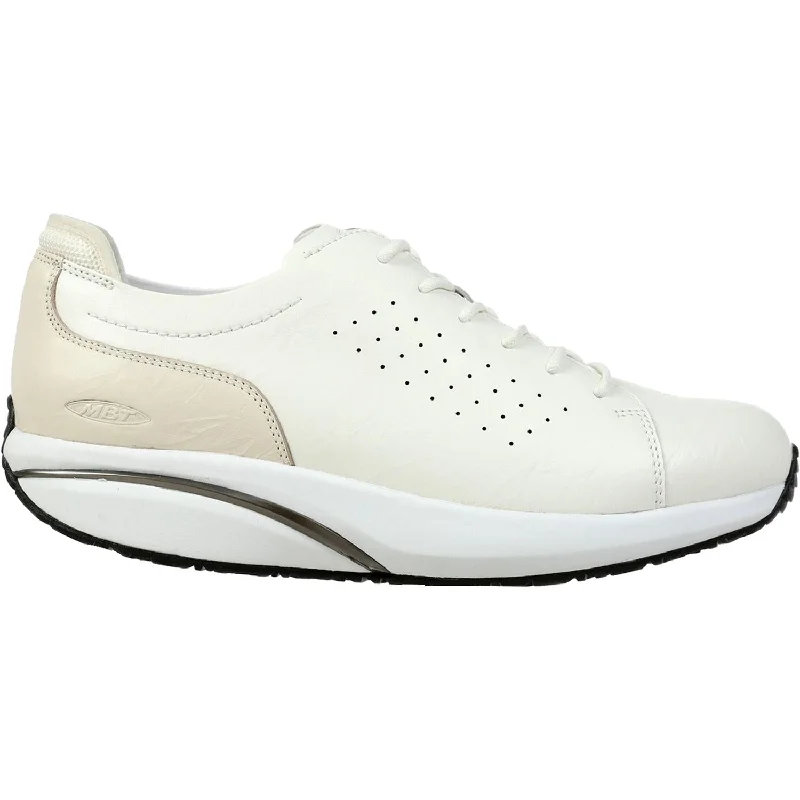 Casual shoes for casual trail strolls-Women's MBT Jion White Leather